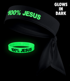 100% JESUS Tie Headband with Wristband(s)