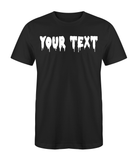 Black Custom Drip T-Shirt