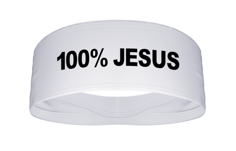 100% JESUS Wide Tapered Headband