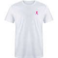 White Shirt w/ Hot Pink Ribbon
