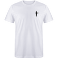 White w/ Black Distressed Cross