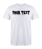 White Custom Drip T-Shirt