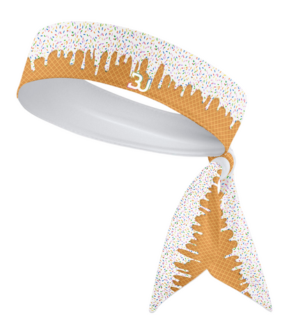 Vanilla Ice Cream Tie Headband